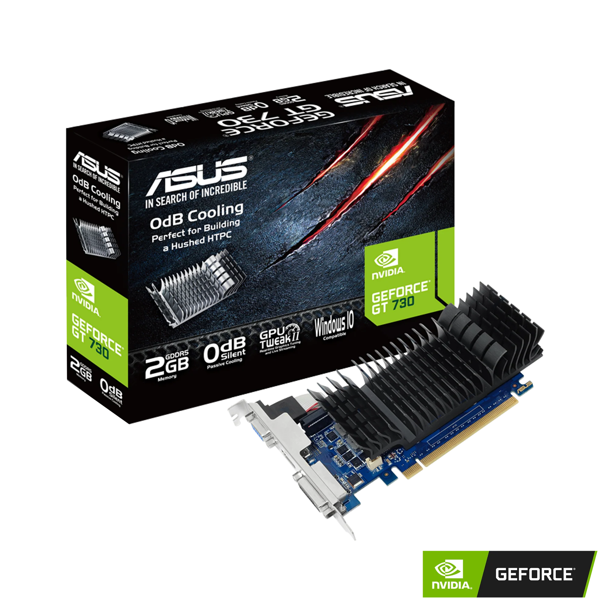 ASUS GT730-SL-2GD5-BRK 2GB GDDR5 HDMI DVI-D LP