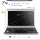 Notebook CSL R'Evolve C14i v2 Windows 11 Pro | Intel Quad-Core N4120 | 4GB RAM | 64GB eMMC