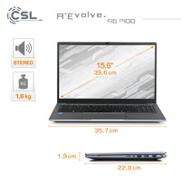 Notebook CSL R'Evolve C15 v4 Windows 11 Pro | Intel N100 | 8GB RAM  | 1000GB SSD