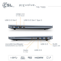 Notebook CSL R'Evolve C15 v4 Windows 11 Pro | Intel N100 | 8GB RAM  | 1000GB SSD
