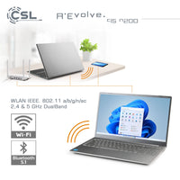 Notebook CSL R'Evolve C15 v3 Windows 11 Pro | Intel N200 | 32GB RAM  | 1000GB SSD
