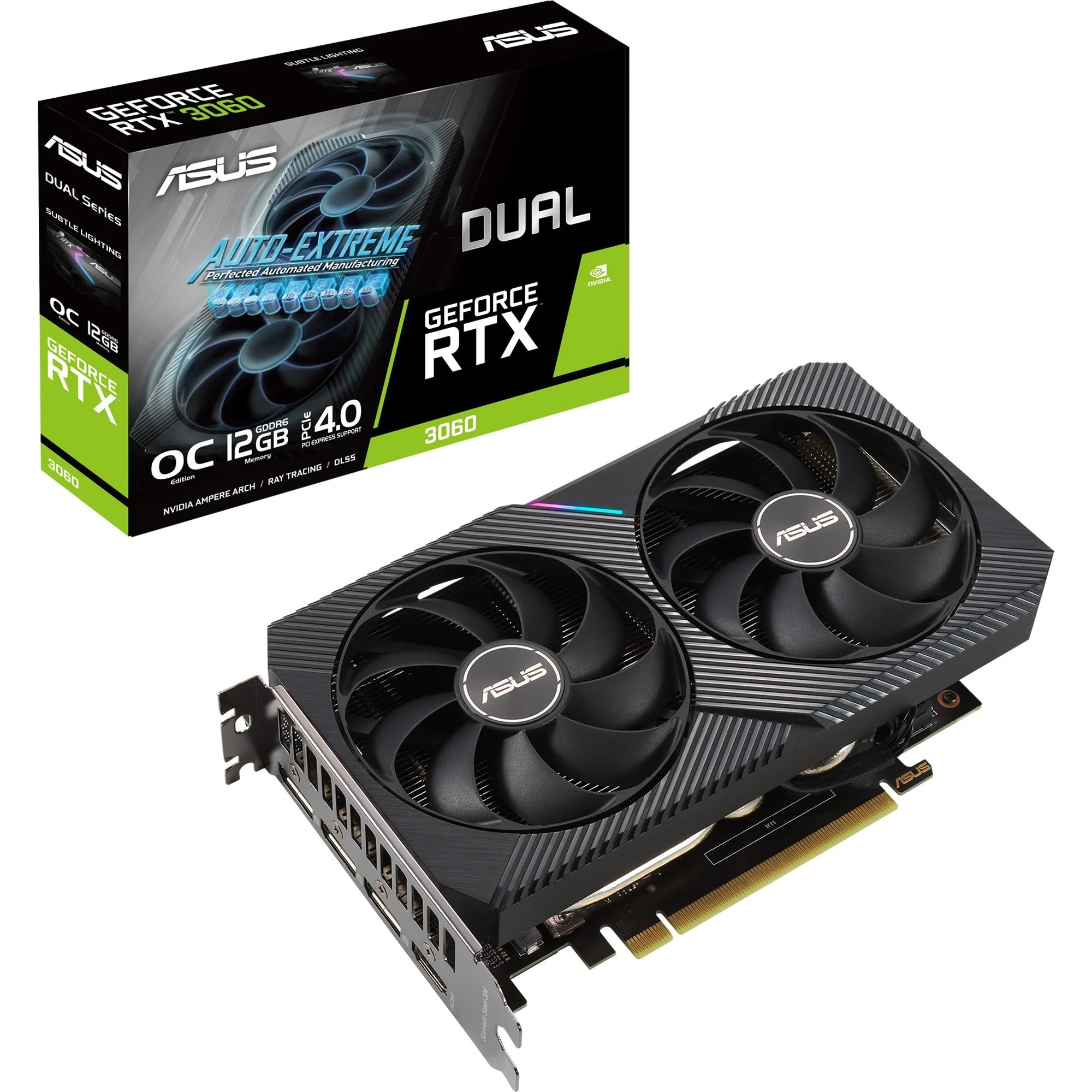ASUS DUAL-RTX3060-O12G-V2 12GB GDDR6 HDMI DP