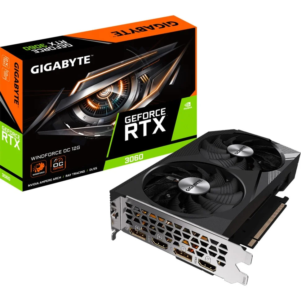 Gigabyte RTX3060 Windforce OC 12GB GDDR6 2xHDMI 2xDP