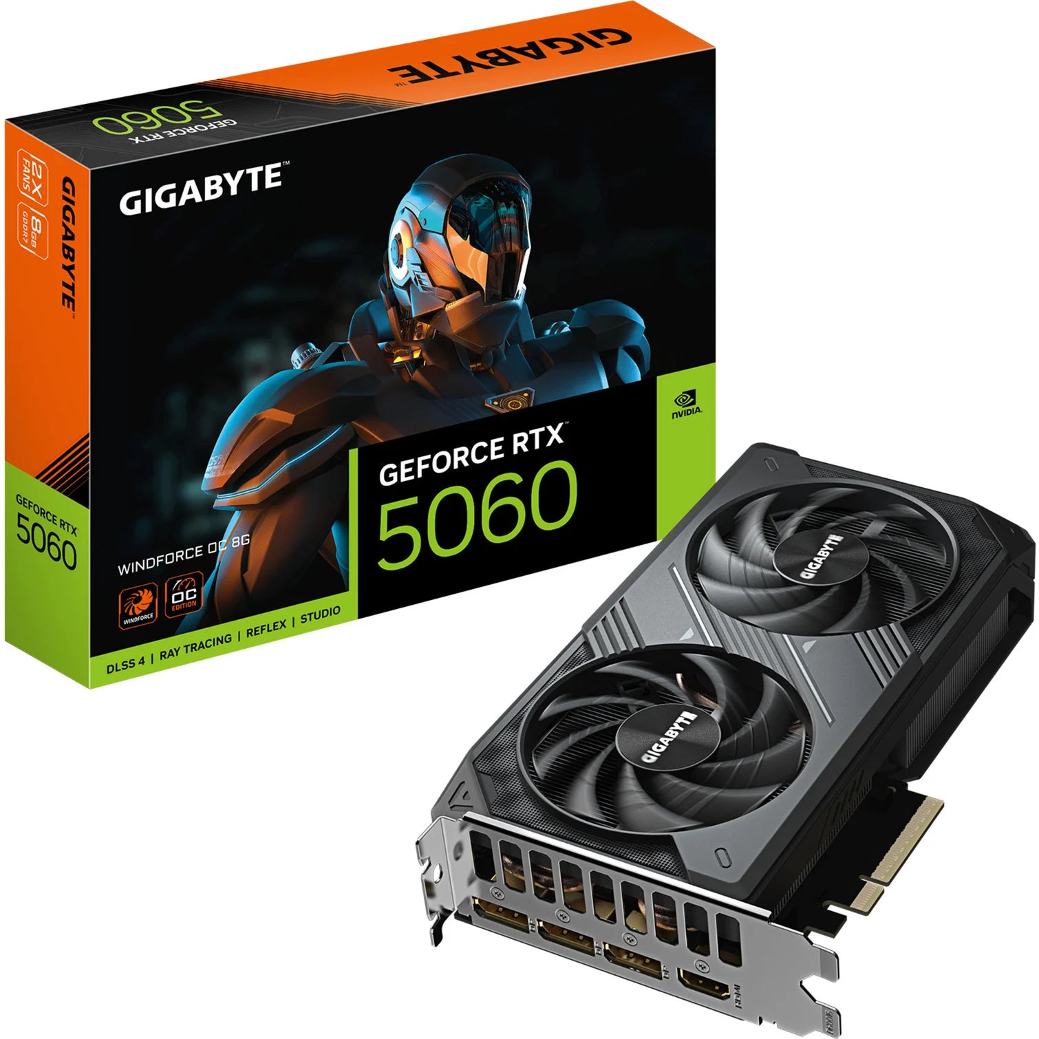 Gigabyte RTX5060 Windforce OC 8GB GDDR7 HDMI 3xDP