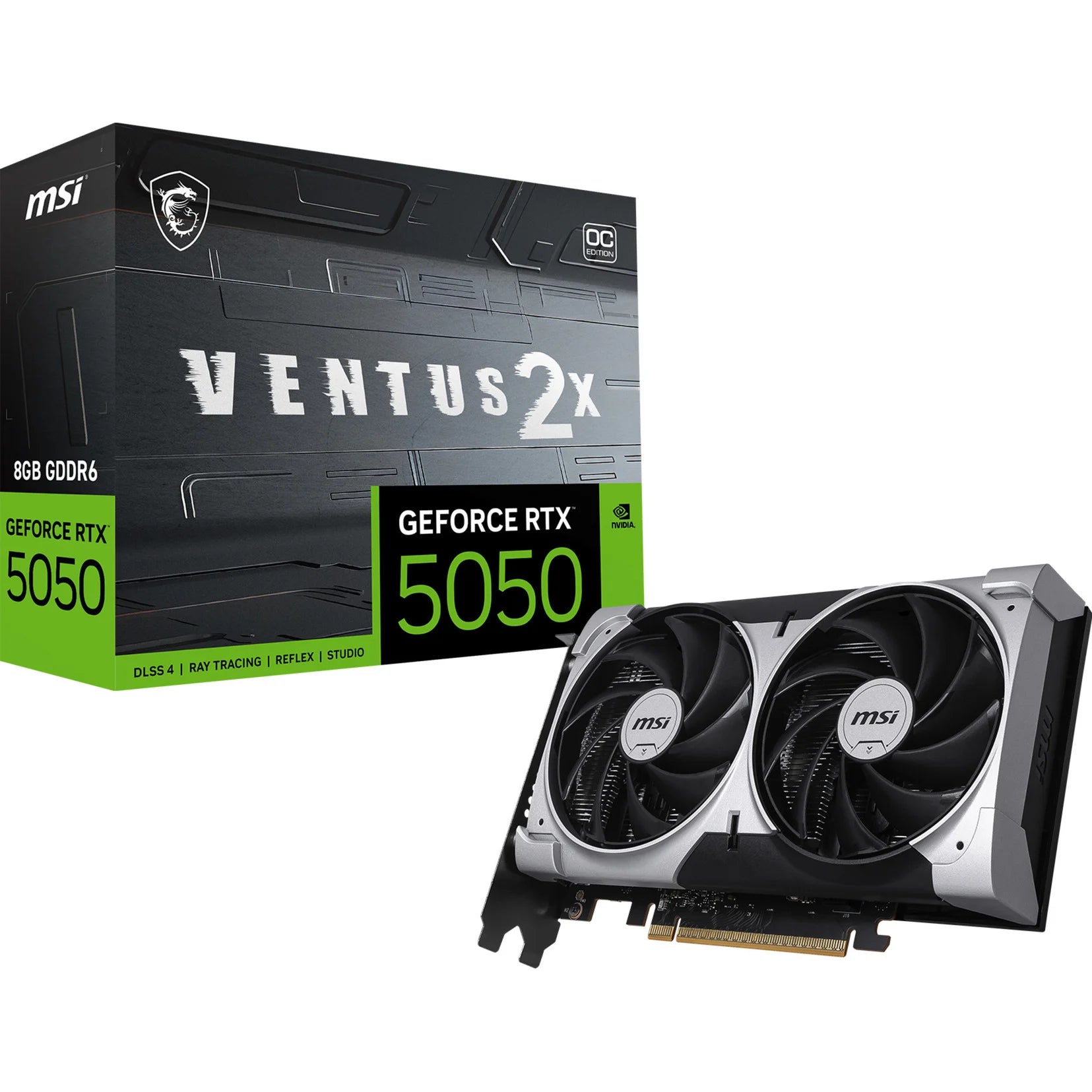 MSI RTX5050 8G VENTUS 2X OC 8GB GDDR6 HDMI 3xDP
