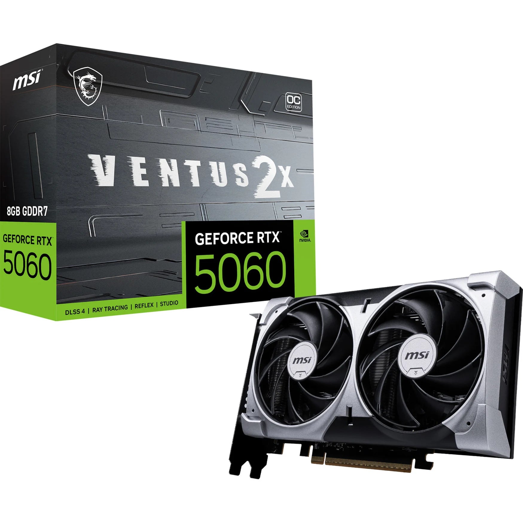 MSI RTX5060 VENTUS 2X OC 8GB GDDR7 HDMI 3xDP