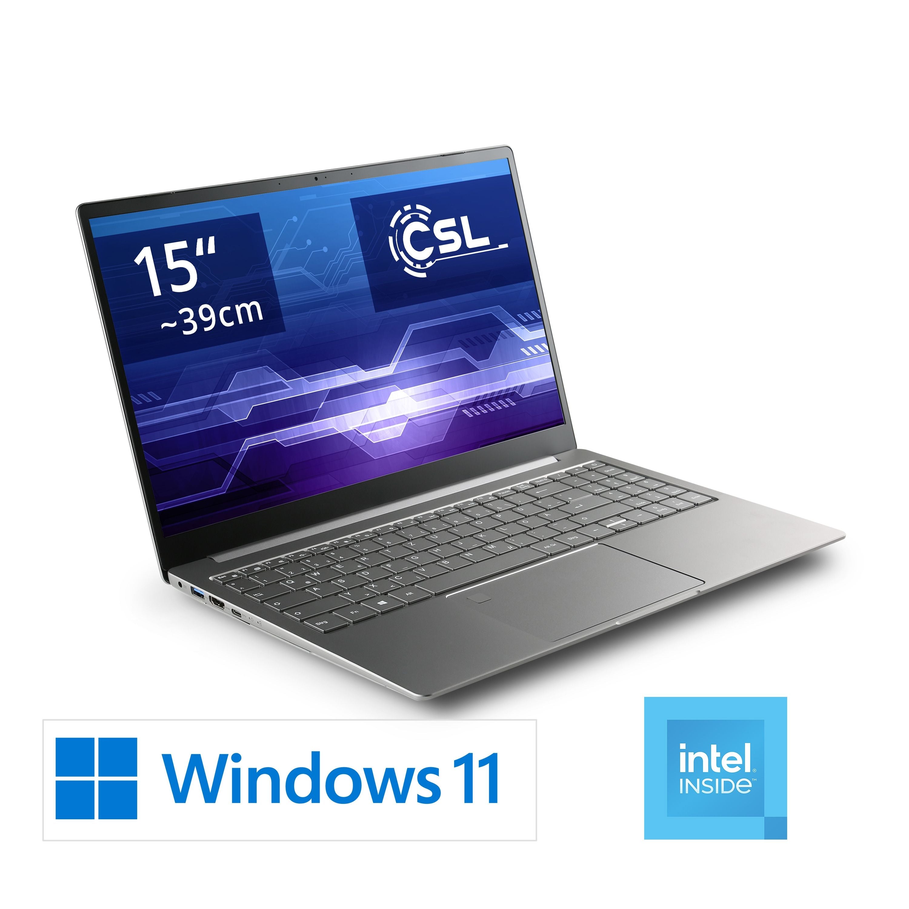 Notebook CSL R'Evolve C15 v3 Windows 11 Pro | Intel N200 | 32GB RAM  | 1000GB SSD