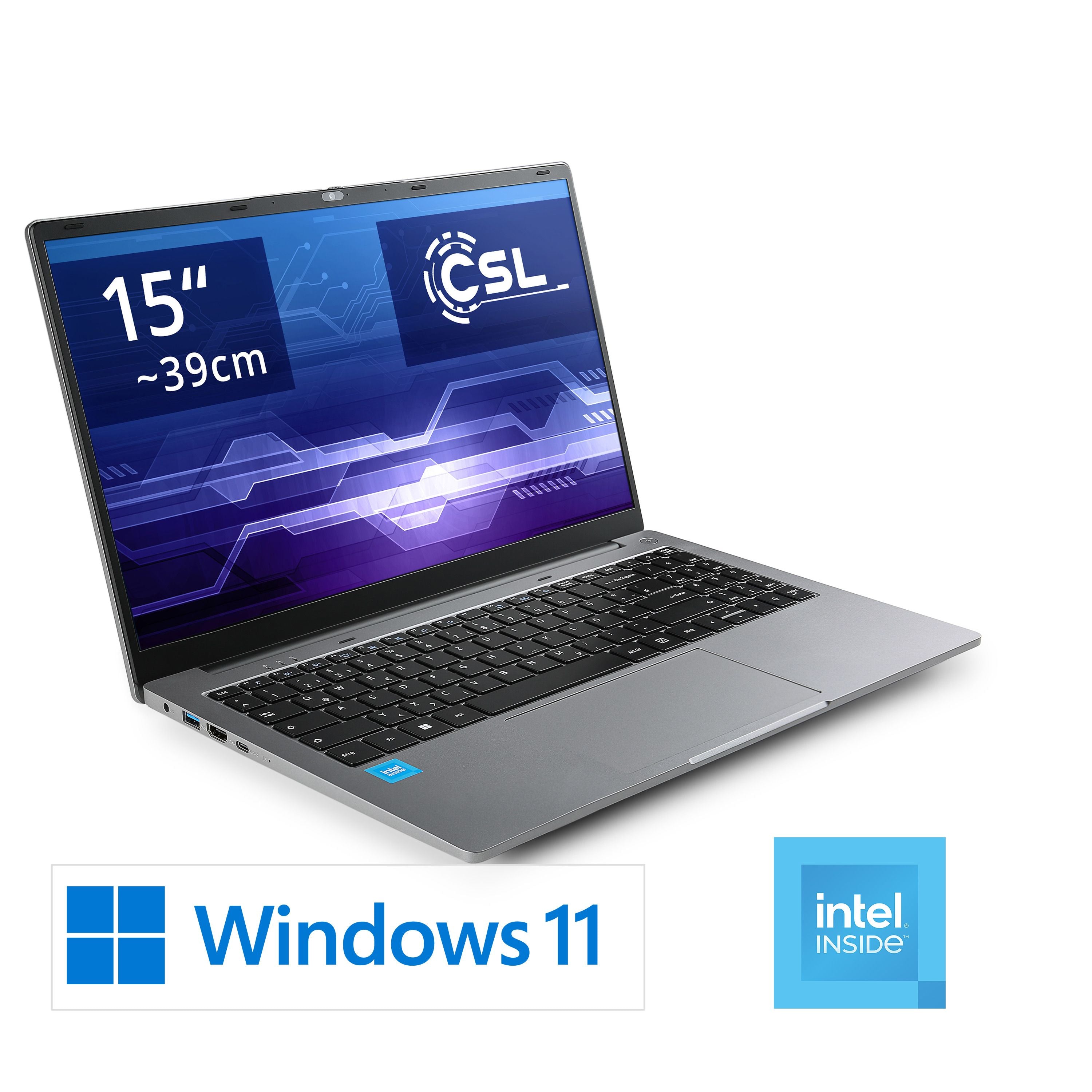 Notebook CSL R'Evolve C15 v4 Windows 11 Pro | Intel N100 | 8GB RAM  | 1000GB SSD