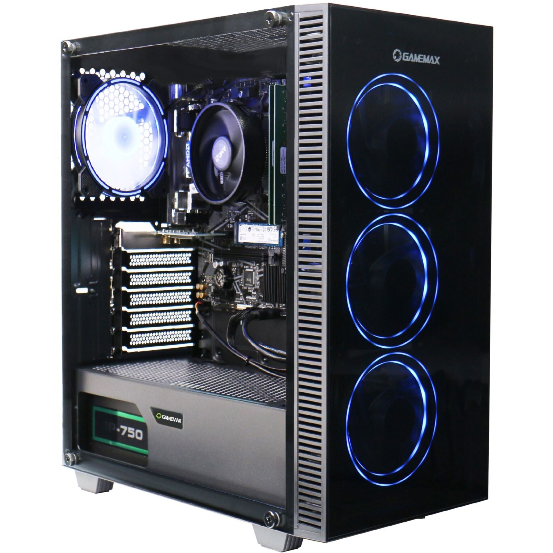 Hyrican Gamemax Draco XD SET2478 | PC Set | inkl Monitor MSI PRO 2412 | Windows 11 Home | 32GB DDR4 RAM | RTX 4060 | 1TB SSD