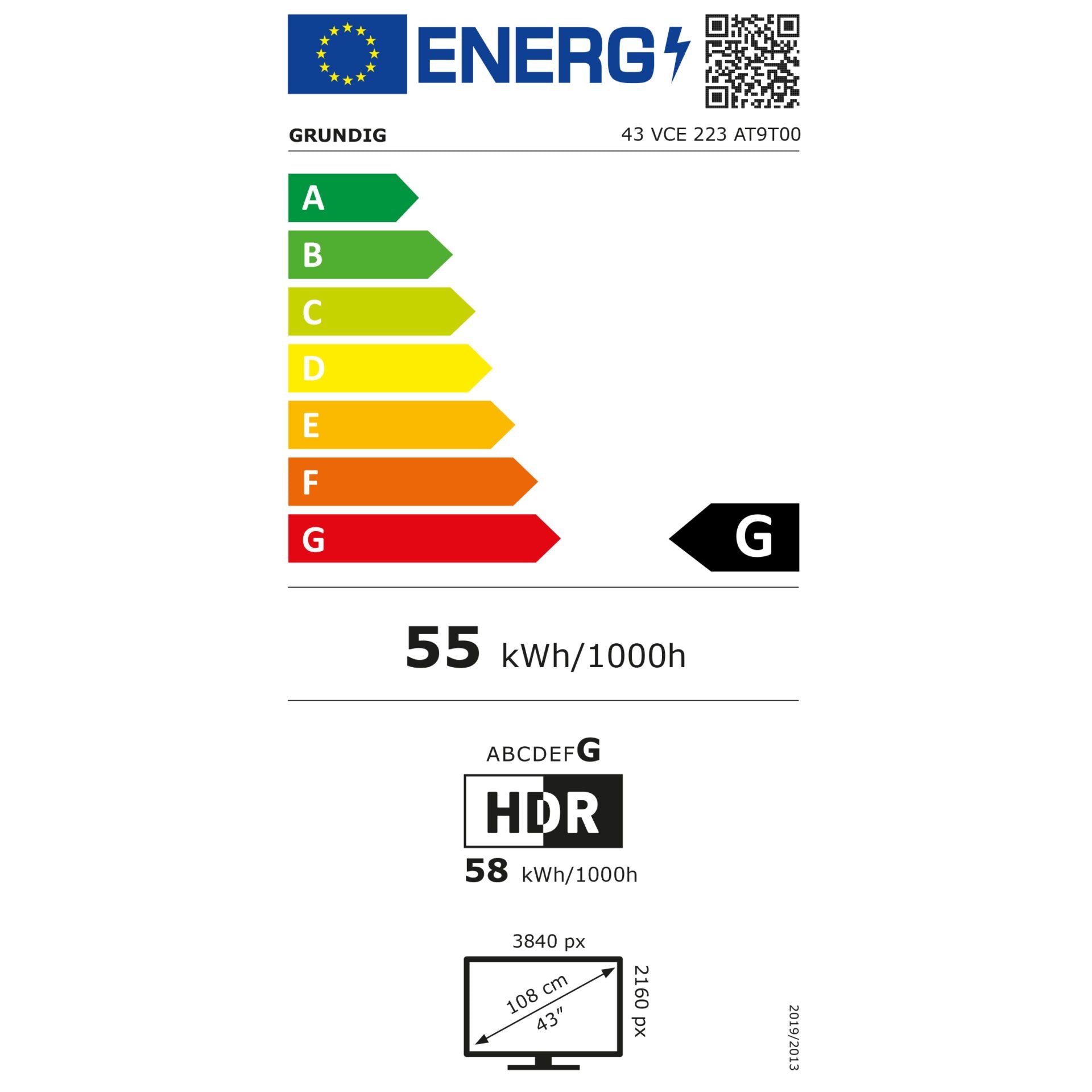 Grundig 43 VCE 223 schwarz