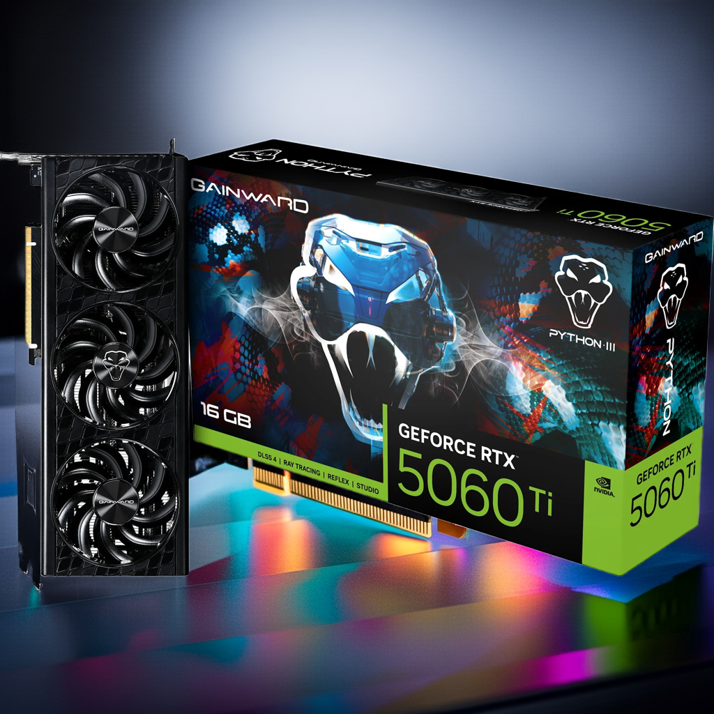 Gainward RTX5060Ti Python III 16GB GDDR7  HDMI 3xDP